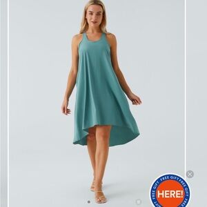 Halara Racerback Side Pocket High Low Midi Quick Dry Dress